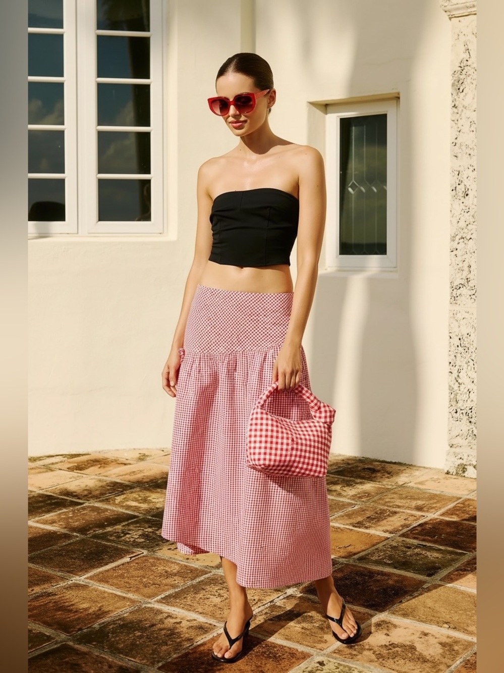 Anthropologie Maeve Asymmetric Picnic Midi Skirt US 2 / UK 6 - Picture 9 of 9
